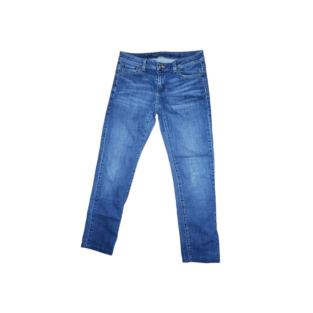 Michael Kors Jeans Women Sz 4 Straight‎ Leg Mid Rise Blue Denim Everyday Pants